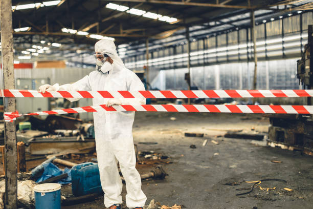 Professional Biohazard technician working in Rosholt, WI